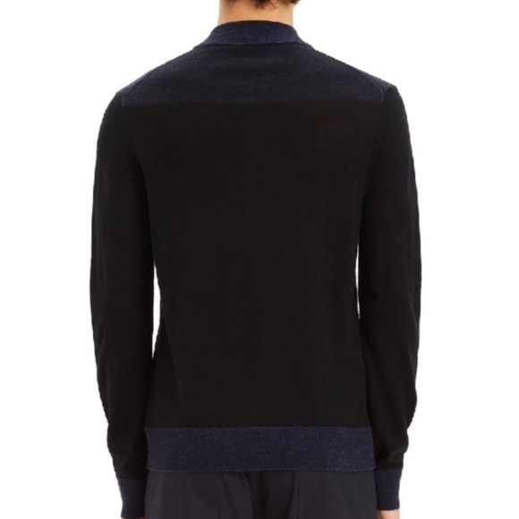 THEORY Rothley Color-block Quarter-zip Sweater - Picture 2 of 7